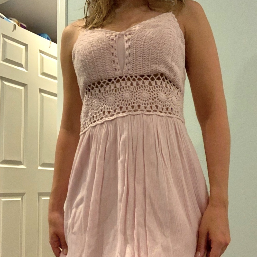 Abercrombie Pink Lace Dress